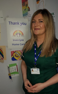 Morag Robson senior home support worker within Inverclyde HSCP care at home team